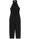 Patrizia Pepe Poplin Jumpsuit In Black