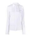Patrizia Pepe Classic Button-up Shirt In White