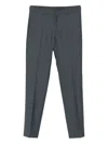 Patrizia Pepe Pressed-crease Trousers In Blue