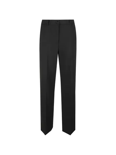 Patrizia Pepe Pressed-crease Tailored Trousers In Black