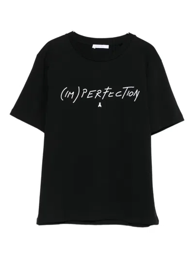 Patrizia Pepe Print T-shirt In Black