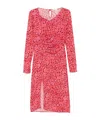 Patrizia Pepe Printed Midi Dress In Pink