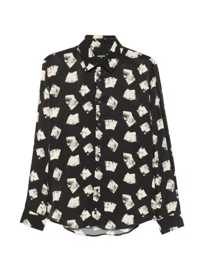 Patrizia Pepe Printed Shirt In Black