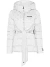 Patrizia Pepe Quilted Coat In Grey