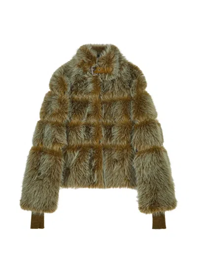 Patrizia Pepe Quilted Jacket In Green