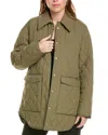 Patrizia Pepe Quilted Jacket In Green