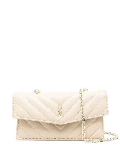 Patrizia Pepe Quilted Shoulder Bag In Neutrals