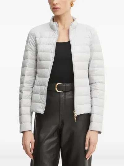 Patrizia Pepe Quilted Zip-front Jacket In Multi