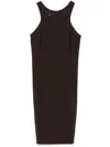 Patrizia Pepe Racerback Mini In Brown