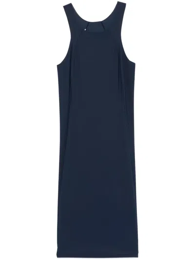 Patrizia Pepe Racerback Mini Dress In Blue
