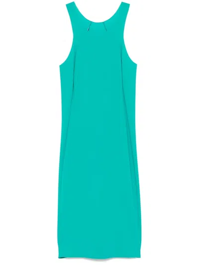 Patrizia Pepe Racerback Mini Dress In Green