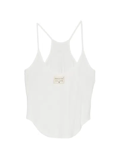 Patrizia Pepe Racerback Top In White
