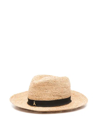 Patrizia Pepe Raffia Sun Hat In Neutrals