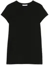 PATRIZIA PEPE RAISED-LOGO T-SHIRT
