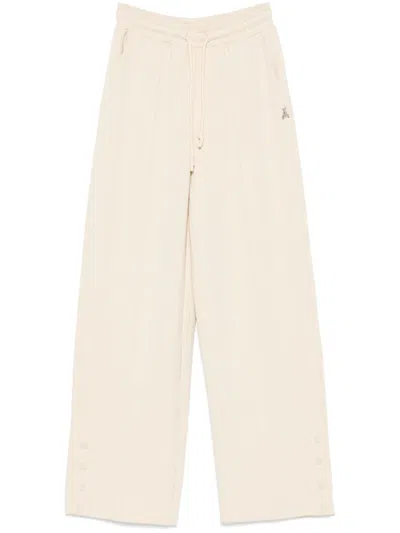 Patrizia Pepe Raised-seam Track Trousers In Neutrals