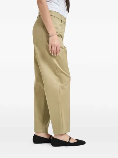 Patrizia Pepe Rear Pocket Trousers In Neutral
