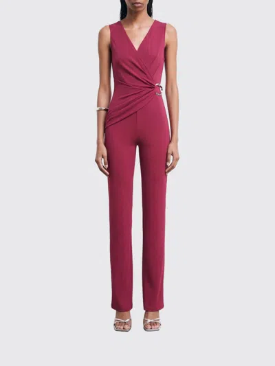 Patrizia Pepe Ring-detail Jumpsuit In Red