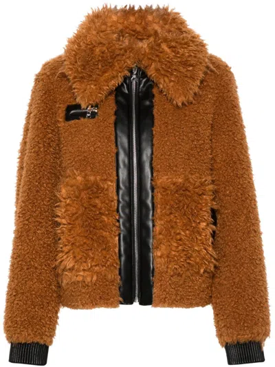 Patrizia Pepe Reversible Jacket In Brown