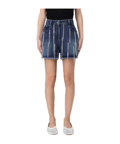 PATRIZIA PEPE RHINESTONE-EMBELLISHED SHORTS