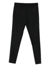 Patrizia Pepe Rhinestone-embellished Trousers In Animal Print