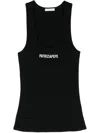 Patrizia Pepe Fine-knit Wool Knitted Top In Black  