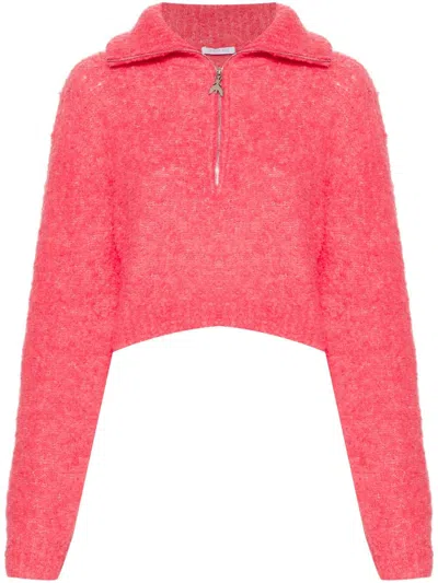Patrizia Pepe Roll-neck Jumper In Pink