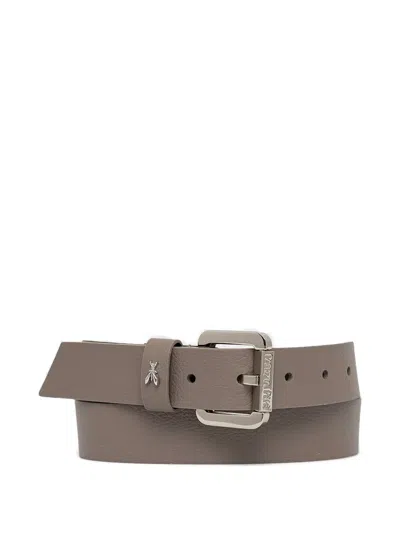 Patrizia Pepe Roller-buckle Belt In Neutral