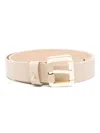 Patrizia Pepe Roller-buckle Belt In Neutrals
