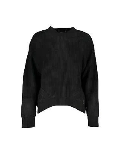 Pre-owned Patrizia Pepe Rollkragenpullover Mit Kontrastdetails - Sweaters - Black -size In Schwarz