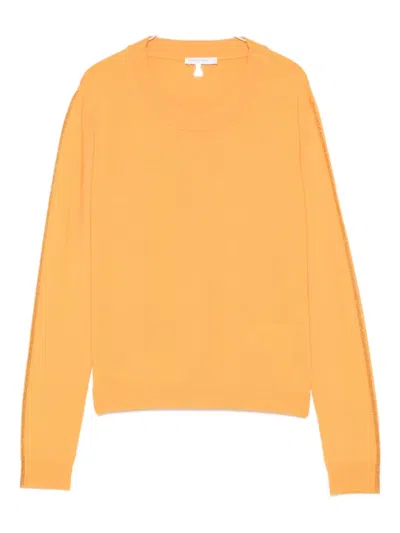 Patrizia Pepe Round-neck Sweater In Orange
