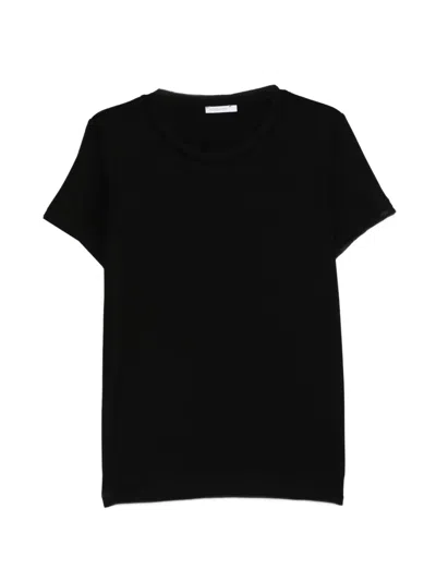 Patrizia Pepe Round-neck T-shirt In Black