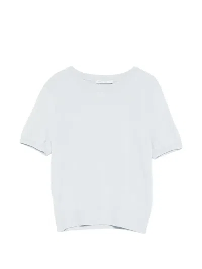Patrizia Pepe Round-neck T-shirt In Blue