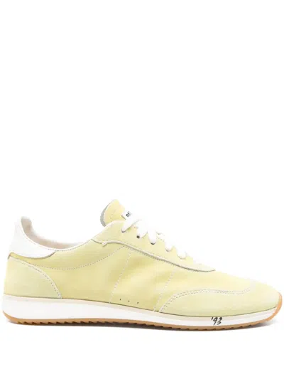Patrizia Pepe Running Skin '93 Sneakers In Yellow