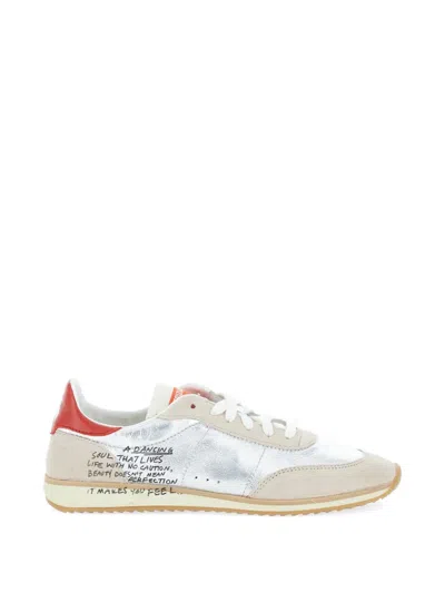 Patrizia Pepe Running Skin Laminated Sneakers In Multi
