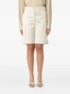Patrizia Pepe Satin-effect Shorts In Neutral