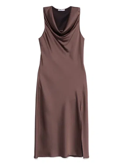 PATRIZIA PEPE SATIN MIDI DRESS