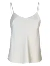 Patrizia Pepe Spaghetti Strap Tank Top In 白色