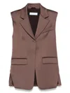PATRIZIA PEPE SATIN WAISTCOAT