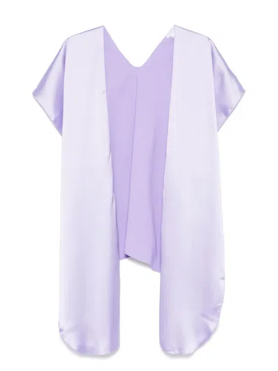 Patrizia Pepe Satined Stole In Purple