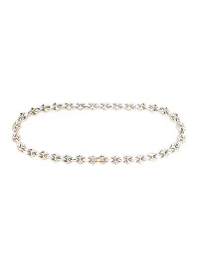 Patrizia Pepe Sculpted Chain-link Belt In Gold