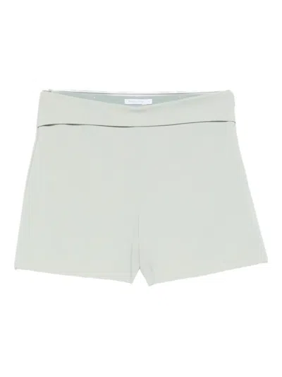 Patrizia Pepe Seam-detail Tailored Shorts In Green