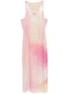 Patrizia Pepe Sequin-embellished Midi Dress In Pink