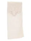 Patrizia Pepe Sequin-embellished Pencil Skirt In Neutral