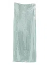 Patrizia Pepe Sequin Tulle Midi Skirt In Blue