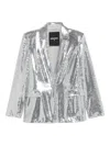 Patrizia Pepe Sequinned Blazer In Gray