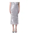PATRIZIA PEPE SEQUINNED MIDI SKIRT