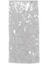 Patrizia Pepe Sequinned Midi Skirt In Grey
