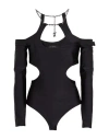 Patrizia Pepe Sera Woman Bodysuit Black Size 2 Polyamide, Elastane In Black