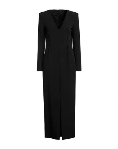 Patrizia Pepe Sera Woman Maxi Dress Black Size 8 Polyester, Elastane