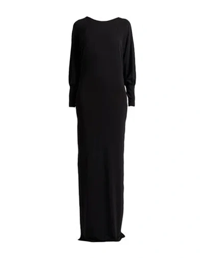 Patrizia Pepe Sera Woman Maxi Dress Black Size 3 Acetate, Polyamide, Elastane
